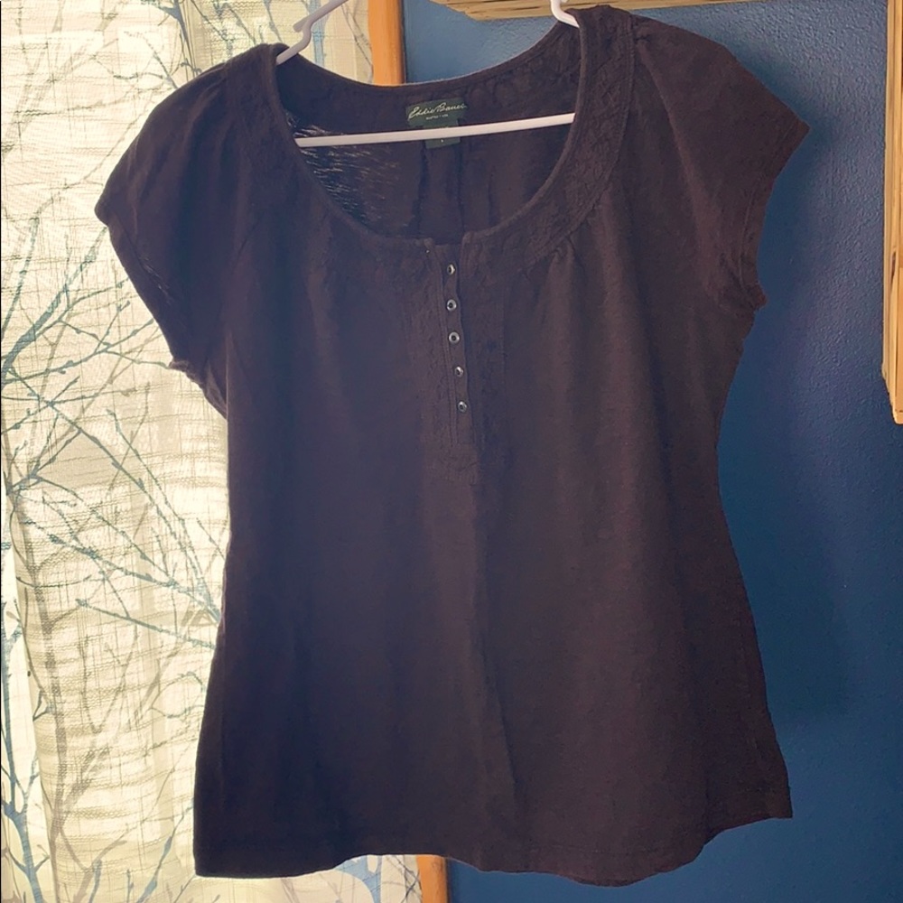 Eddie Bauer Dark Brown Tee